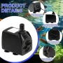 Нова Помпа за аквариум 35W, 2500L/H, 4.3x2.8x3.7 инча, с 3 дюзи, снимка 2