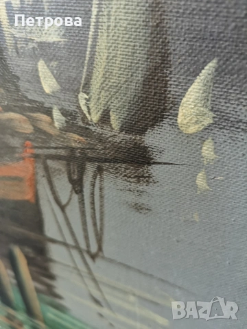 2 големи маслени картини. , снимка 5 - Антикварни и старинни предмети - 54299838
