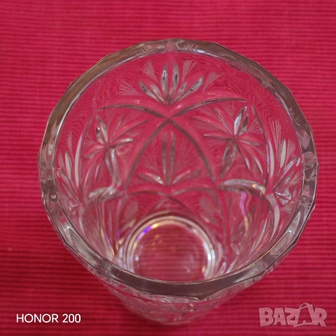 Кристална ваза Bohemia, Чехословакия. , снимка 5 - Вази - 55279896