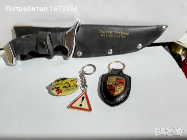 Нож + значка и ключодържател
