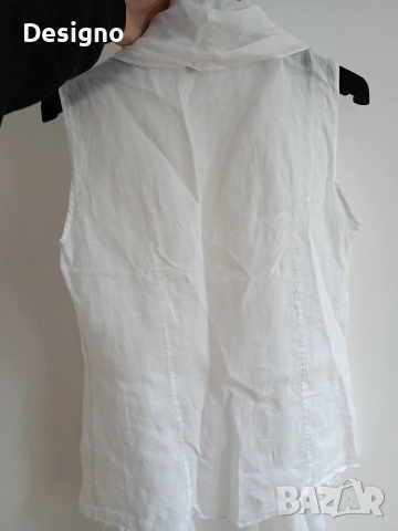 Оригинална ленена блуза Max Mara, снимка 4 - Потници - 54650163