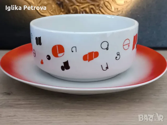 Български,детски сервиз , снимка 6 - Антикварни и старинни предмети - 55435453