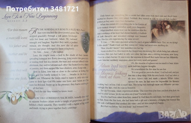 Великите романтични истории на Библията / Love Stories God Told. The Great Romances of the Bible, снимка 5 - Художествена литература - 54244065
