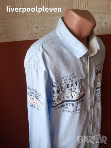 👉Camp David Original 2ХL ефектна, снимка 2 - Ризи - 54805665