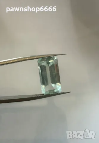 Естествен аквамарин 5.65 ct – Emerald Cut – естествен скъпоценен камък, снимка 2 - Други - 55394422