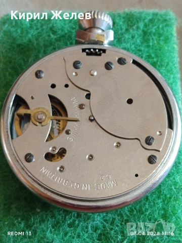 Джобен часовник INGERSOLL LONDON TRIUMPH рядък за КОЛЕКЦИЯ 54343, снимка 9 - Антикварни и старинни предмети - 54076139