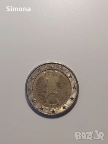 2 евро монета Германия 2002 г., монетен двор "J"