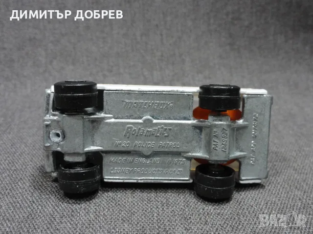 СТАРА РЕТРО МЕТАЛНА КОЛИЧКА MATCHBOX ENGLAND POLICE PATROL , снимка 6 - Колекции - 55428382