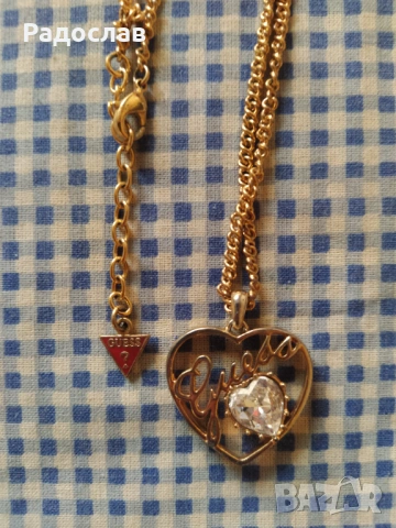 оригинално колие Guess, снимка 2 - Колиета, медальони, синджири - 54776690