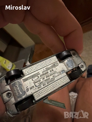 Ретро метална количка Matchbox Superfast Citroen S.M. (1971) – Made in Bulgaria (Завод Мир) Мачбокс, снимка 3 - Колекции - 55228221