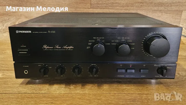 Усилвател Pioneer A-616 Reference Stereo AmplifierДве по 120 вата – Безкомпромисно качество на звука, снимка 3 - Ресийвъри, усилватели, смесителни пултове - 55299949