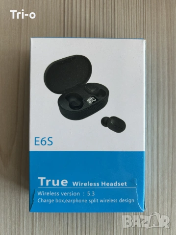 Bluetooth слушалки E6S True Wireless Headset
