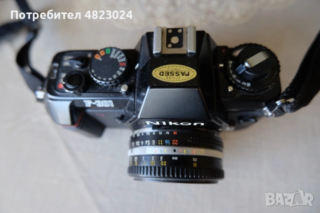 Nikon F-301 Camera & Nikon Nikkor 50 mm f/ 1.8 new Ai-S Pancake Lens, снимка 4 - Фотоапарати - 54717325