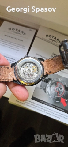 Мъжки механичен часавник Rotary swiss, снимка 9 - Мъжки - 54177472