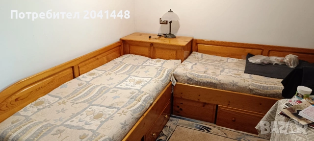 Легло от чам / или комплект ъглови легла