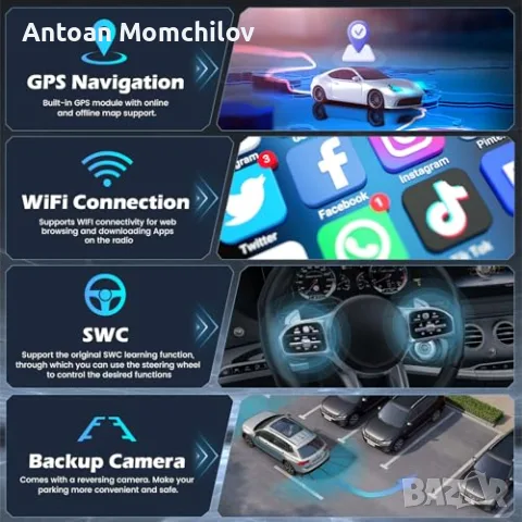 Мултимедия Hikity BMW E46 Android 15 9 инча 4 64 GB, снимка 3 - Аксесоари и консумативи - 55299727