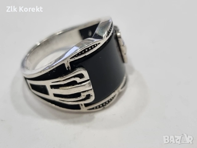 мъжки сребърен пръстен 10 гр. 925