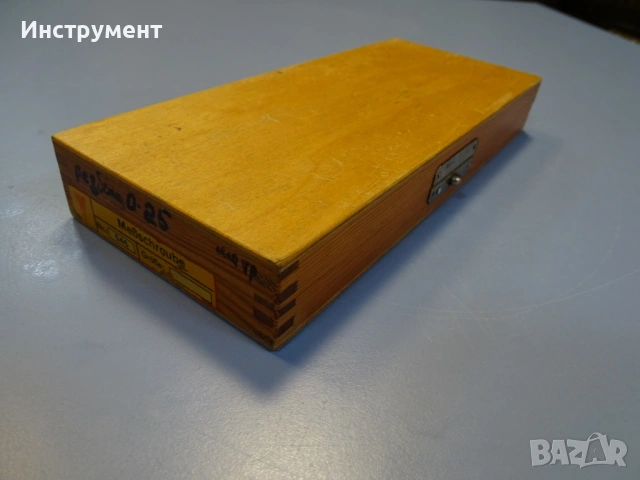 Резбомерен микрометър DDR Suhl Thread Мicrometer 0-25mm, снимка 7 - Други инструменти - 54916153