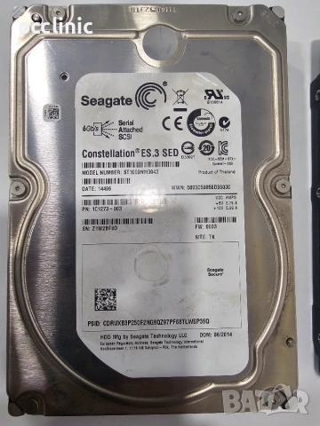 RAID комплект: Intel RS2WC040 контролер (LSI) + Mini-SAS кабел + 4x 1TB SAS диска Seagate, снимка 6 - Други - 55046540