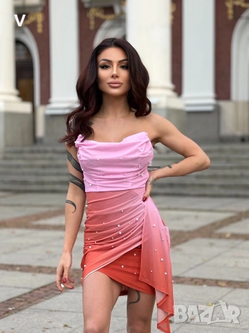 Рокличка лятна с перли, снимка 3 - Рокли - 55124049