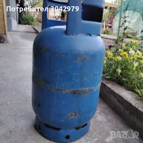 Голяма газова бутилка, заредена, снимка 3 - Печки, фурни - 54510779