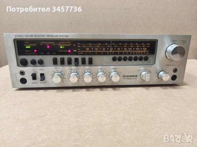 Стерео Ресивър Telefunken TR 500, снимка 2 - Ресийвъри, усилватели, смесителни пултове - 55033882