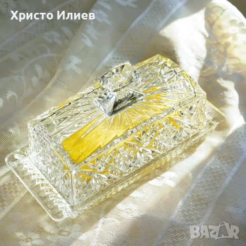 Кристална кутия за масло, снимка 6 - Други - 55200646