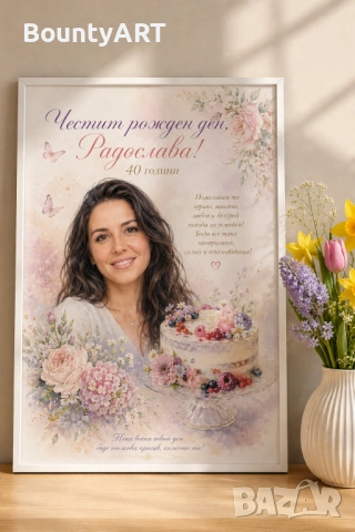 Персонализиран постер/портрет. Подарък за всеки повод, снимка 17 - Подаръци за рожден ден - 53521263