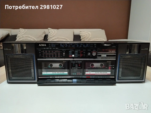 Радиокасетофон Aiwa CA-W80, снимка 2 - Радиокасетофони, транзистори - 54772920