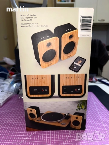 Нови House of Marley Get Together Duo – Bluetooth колони, снимка 5 - Аудиосистеми - 54552909
