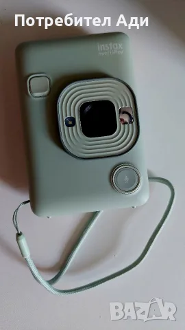 Камера за незабавни снимки Fujifilm Instax Mini Liplay, Matcha Green, снимка 2 - Фотоапарати - 55332917