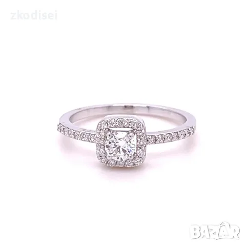 Златен дамски пръстен с диаманти 0,45Ct. чистота:SI размер:54 модел:42560-1, снимка 2 - Пръстени - 55573649