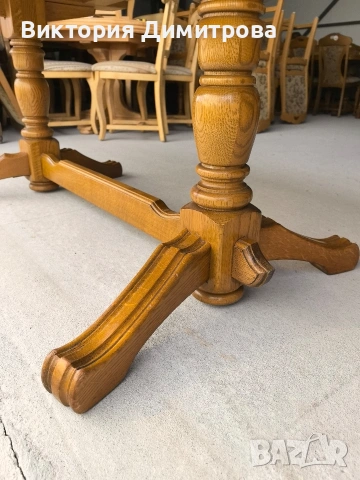 Разтегателна трапезна маса 2,60 м. (01-143.1), снимка 4 - Маси - 54152233