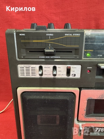 Ретро радиокасетофон Philips-778!!!, снимка 3 - Радиокасетофони, транзистори - 55313859