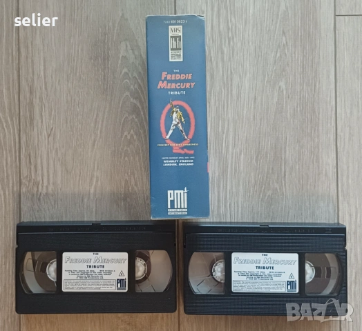 The Freddie Mercury Tribute Оригинална двойна видео касета VHS Издание 🇬🇧 UK 1992г Състояние :VG+ , снимка 3 - Аудио касети - 54948845
