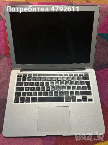 MacBook Air 13” Mid 2013 | i5 | 4GB RAM | 120GBSSD | Работи отлично, снимка 2 - Лаптопи за дома - 54663523
