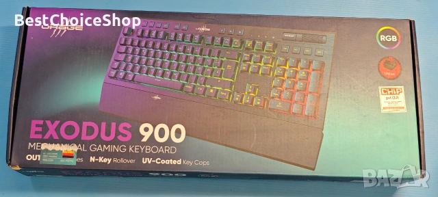 uRage Exodus 900 Механична геймърска клавиатура, red switches, RGB осветление QWERTZ layout, снимка 8 - Клавиатури и мишки - 55070384