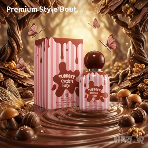 Детски парфюм Tubbees Chocolate Fudge 50 мл – сладък гурме аромат с шоколад и карамел, снимка 7 - Дамски парфюми - 54122949
