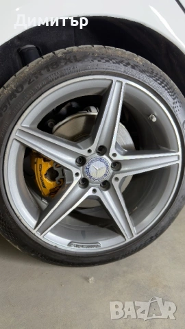 Оригинални AMG спорт пакет 18ки джанти с Гуми Continental Sport Contact 7, снимка 2 - Гуми и джанти - 54906095
