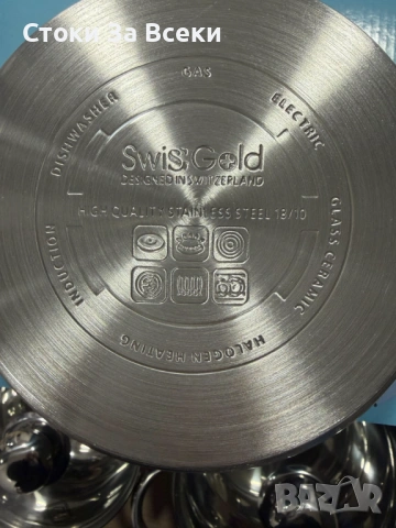 Комплект тенджери Swissgold EMMIE 3 части SG-18099, снимка 11 - Съдове за готвене - 54911523