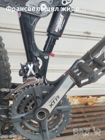 26 цола карбон велосипед колело размер 46, Shimano xtr,dt Swiss, manitou , снимка 7 - Велосипеди - 54901221