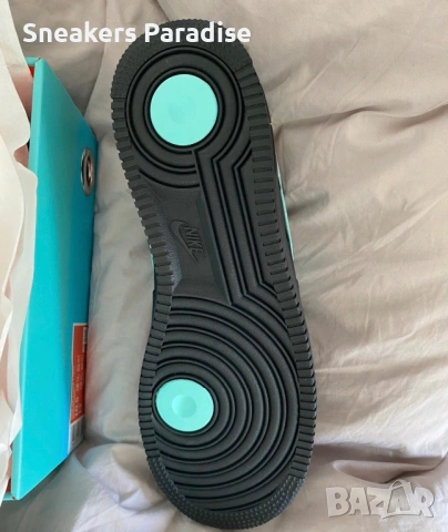 Nike Air Force 1 Tiffany & Co маратонки сникърси, снимка 5 - Маратонки - 53977240