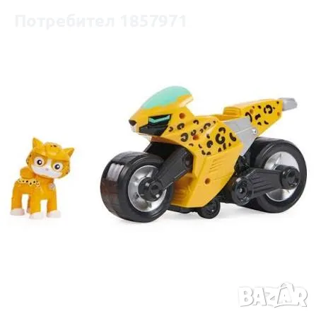 Игрален комплект Spin Master Paw Patrol Cat Pack, превозно средство и фигура Wildcat