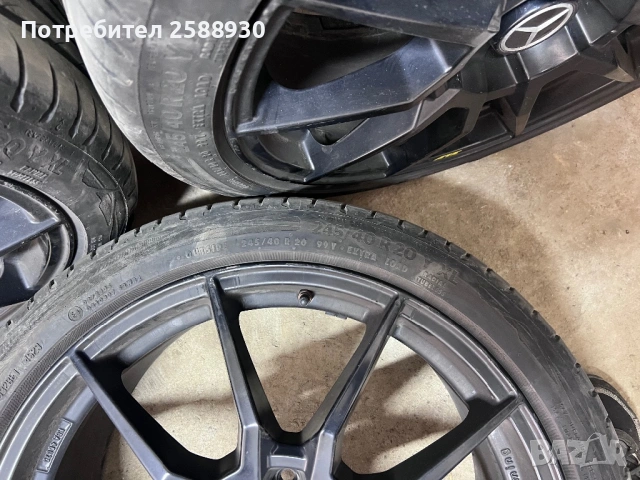 Черни джани 20 цола за мерцедес ATS, снимка 4 - Гуми и джанти - 54257172