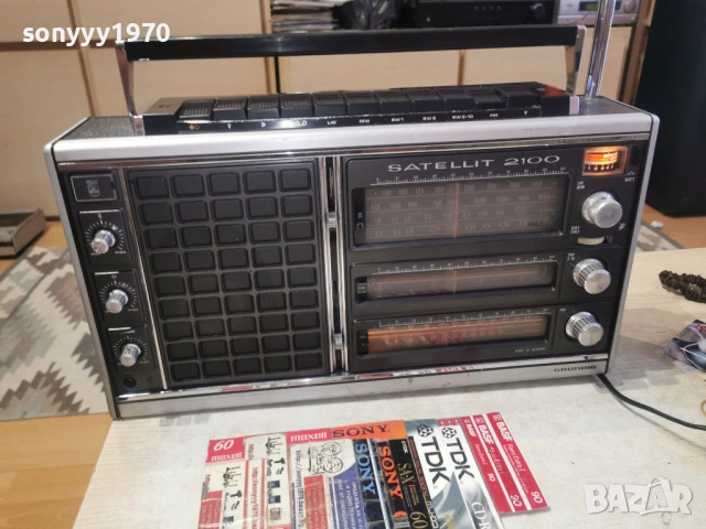 GRUNDIG SATELLIT 2100-MADE IN GERMANY-ВНОС SWISS 0706260845L4, снимка 5 - Радиокасетофони, транзистори - 54805786