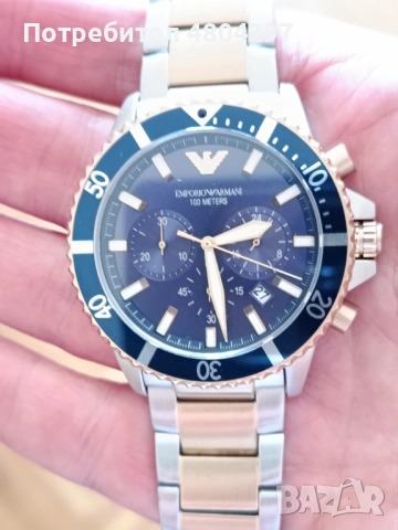 Мъжки часовник Emporio Armani AR11362 Diver , снимка 8 - Мъжки - 54691452