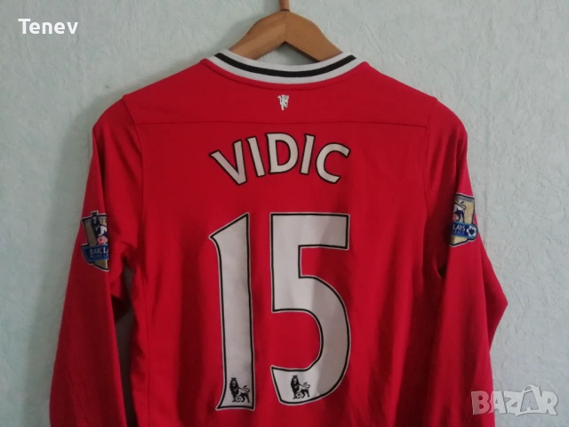 Manchester United Vidic Nike оригинална тениска фланелка екип Манчестър Юнайтед Видич , снимка 3 - Тениски - 43839094
