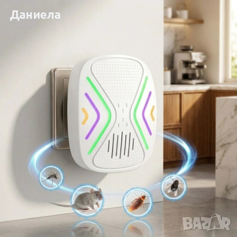 Ултразвуков репелент против гризачи и насекоми – защита до 130 м², снимка 3 - Други стоки за дома - 54412397