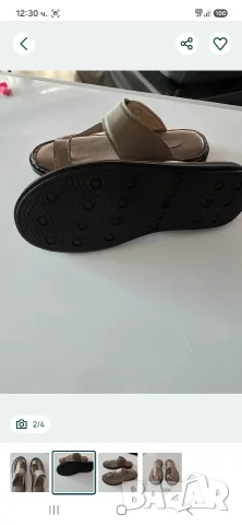 Мъжки кожени чехли, снимка 4 - Мъжки чехли - 55338410