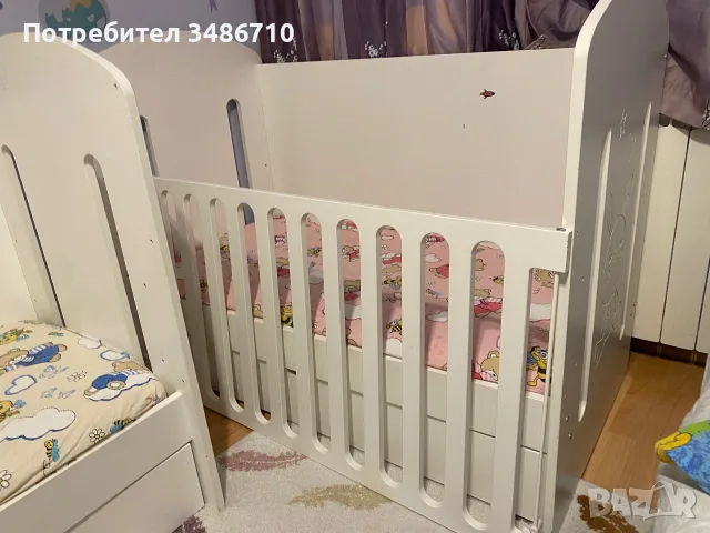 Бебешки легла 120/ 60 - за близнаци, снимка 5 - Бебешки легла и матраци - 55632619